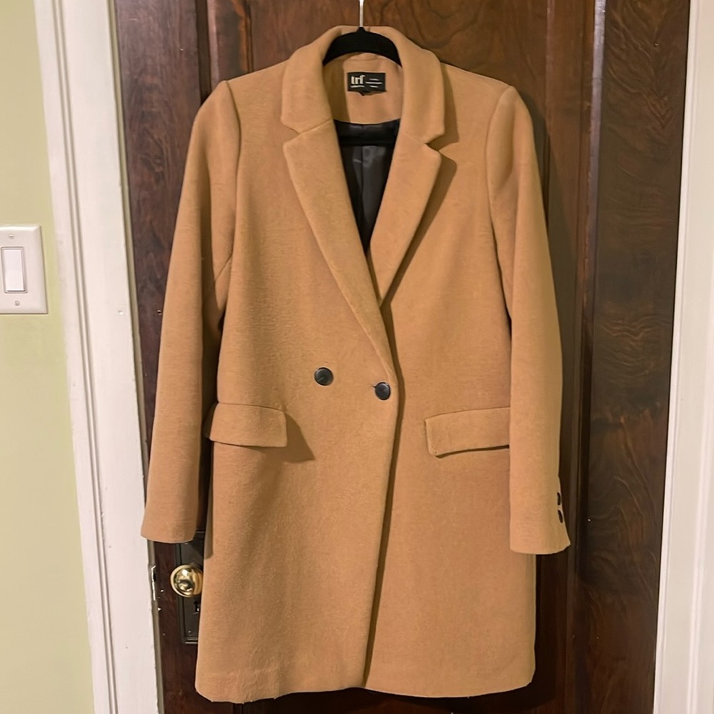 Zara Wool Bend Long Coat
